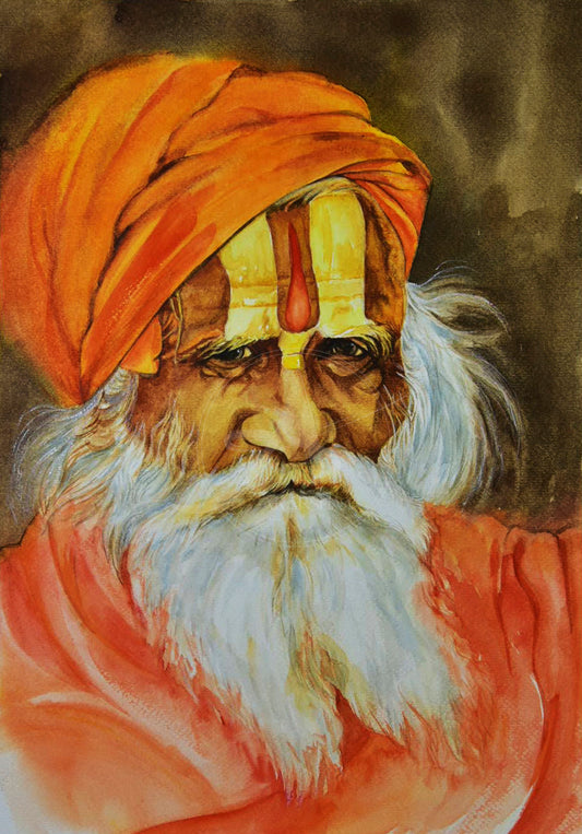 Baba In Saffron